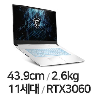 <b>MSI</b> GF시리즈 <b>Sword</b> <b>GF76</b> <b>A11UE</b> 화이트 WIN10 32GB램