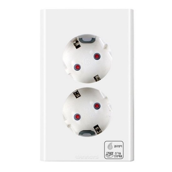 결로방지 2구 매립 콘센트