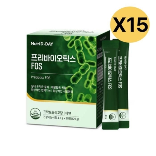 뉴트리디데이 프리바이오틱스 FOS 30포 (15개)_이미지