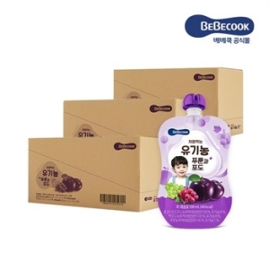 베베쿡 처음먹는 유기농 푸룬과 포도 100ml (30개)