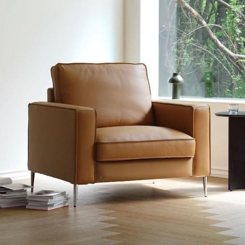 시스디자인  바움 천연가죽 소파 1인용