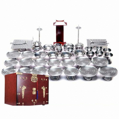 두레공예사 스텐 제기세트 47P (+제기함(봉황))_이미지