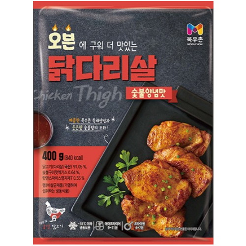 목우촌 오븐 닭다리살 숯불양념맛 400g