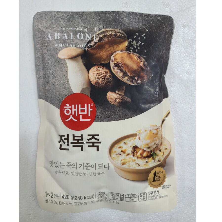 CJ제일제당 햇반 전복죽 420g (7개)