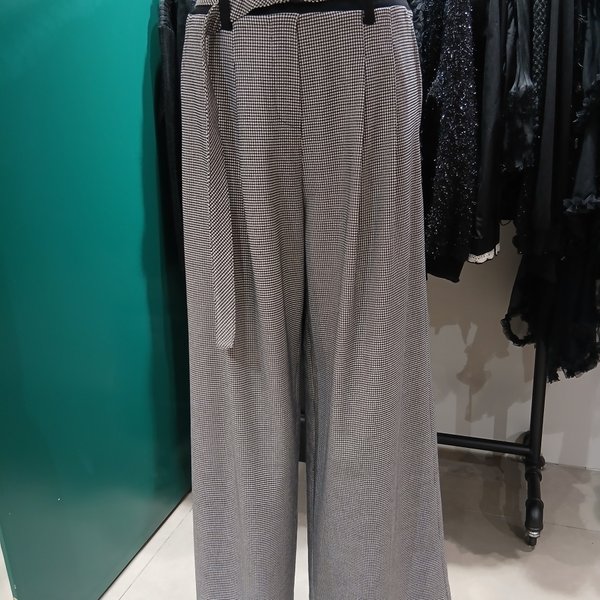 르니앤맥코이 MN04SL202HJY 블랙화이트 패턴 와이드 바지_s_이미지