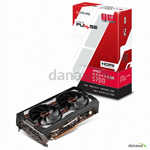 SAPPHIRE 라데온 RX 5700 PULSE OC D6 8GB Dual-X