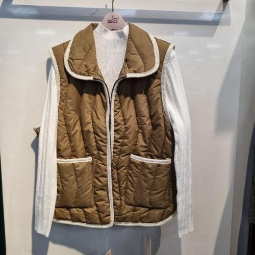 SOOS HC07 라인배색카라패딩베스트 S254NVOA65 41589070