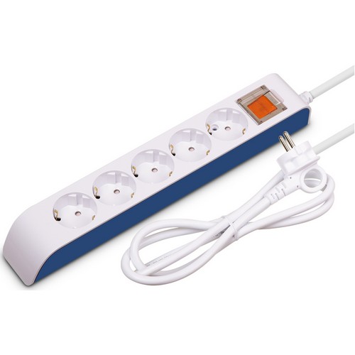 현대일렉트릭 하이탭 5구 16A 메인스위치 멀티탭 (3m)_이미지