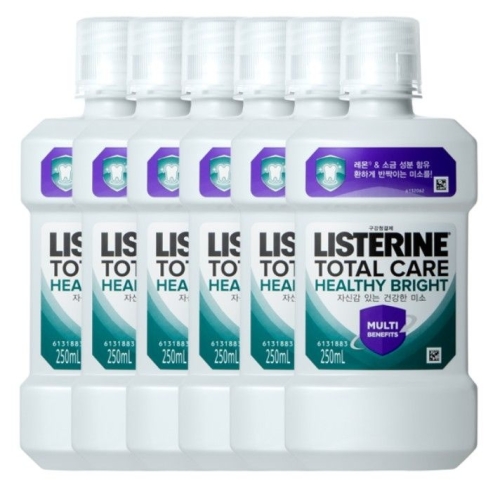 존슨앤존슨 리스테린 토탈케어 헬씨브라이트 250ml (6개)