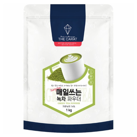 더나은에프앤비 더캐럿 매일쓰는 녹차 파우더 1kg (1개)_이미지