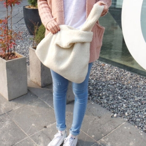 엔비 뽀그리백 여성 가방 미니백 양털가방 색상:뽀그리백_블랙 BBW08B 단품_이미지