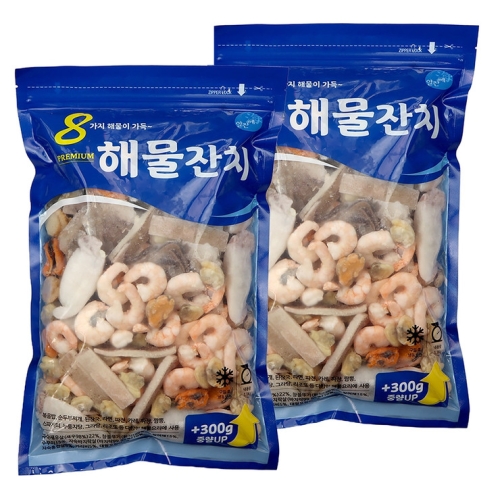 코스트코 해물잔치 냉동해물믹스 오징어 새우 1.1kg (2개)_이미지