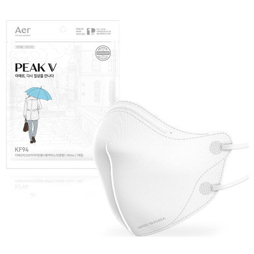 씨앤투스성진 아에르 피크 V 라이트 마스크 KF94 중형 (50매)_이미지