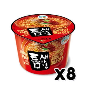 유어스 틈새라면 매운맛 큰컵 105g (8개)_이미지