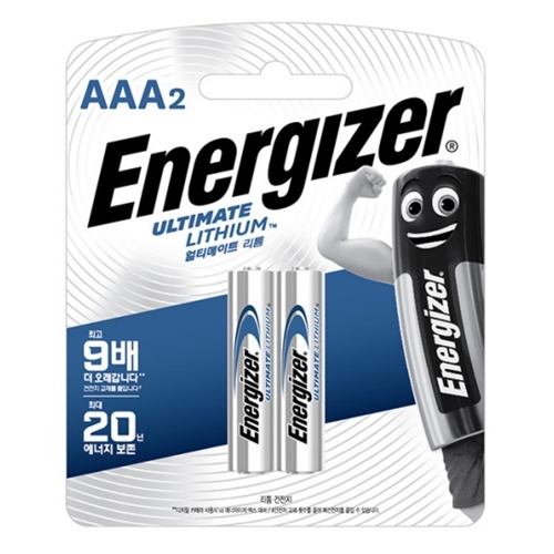 얼티메이트 리튬 건전지 AAA L92BP2 2개입 1개