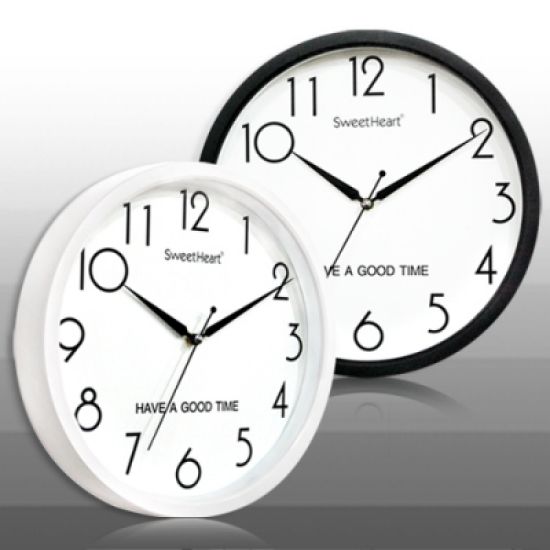 스위트하트 무소음 심플모닝 벽시계