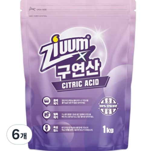 슈가버블 지움 구연산 1kg (6개)_이미지