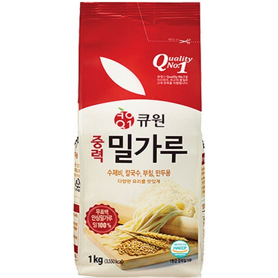 큐원 중력 밀가루 1kg (1개)_이미지