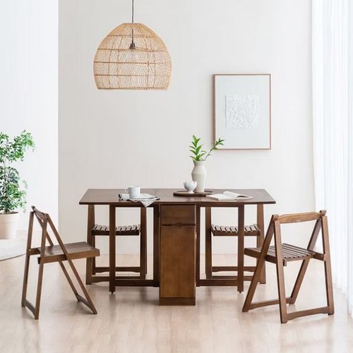 본톤 몰리나 원목 접이식 확장형 식탁 1390