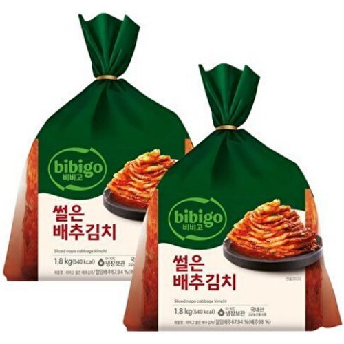 비비고 썰은 배추김치 1.8kg (2개)_이미지