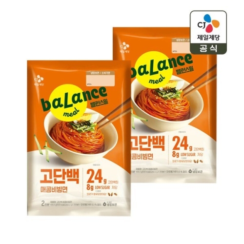 CJ제일제당 밸런스밀 고단백 매콤 비빔면 404.4g [1개]