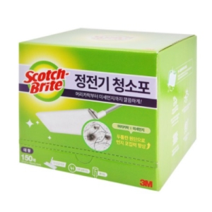 3M 스카치브라이트 정전기 청소포 대형 150매 (5개)_이미지