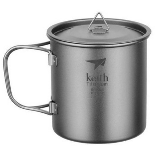 키이스 Keith 싱글월 티타늄 머그 500ml_이미지