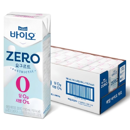 매일유업 매일바이오 제로 190ml (144개)