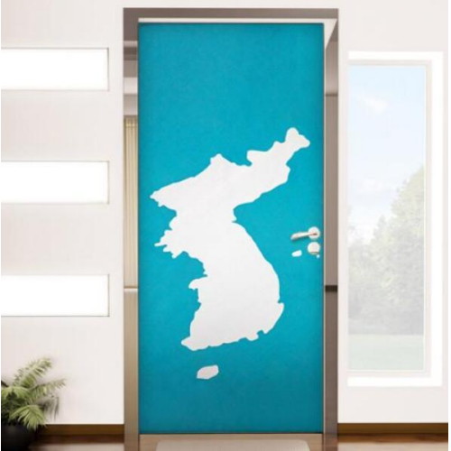 현관문 시트지 한국지도펠트