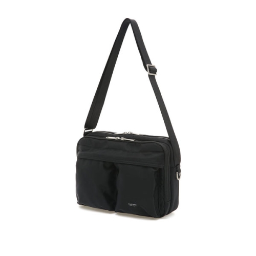 질스튜어트 핸드백 JUBA6E500BK EVAN 에반 블랙 투포켓 나일론 크로스백_이미지