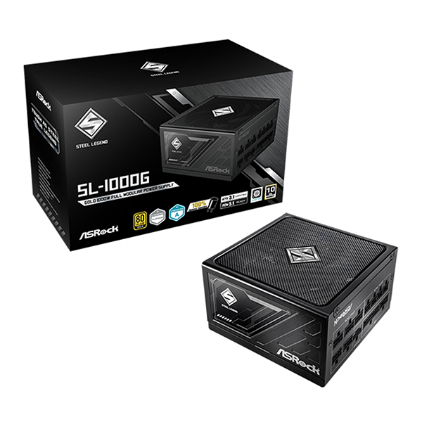 ASRock 스틸레전드 SL-1000G 80PLUS골드 풀모듈러 ATX3.1_이미지