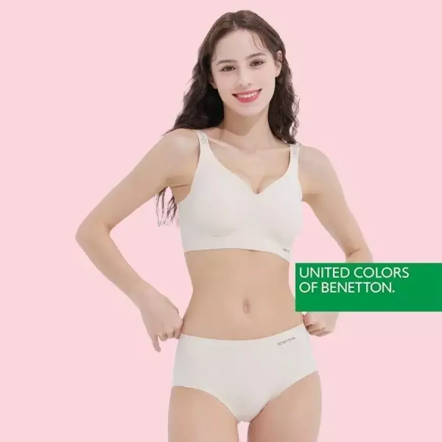 베네통 퓨징 브라팬티2종 베이지 BNW4N24_T_이미지