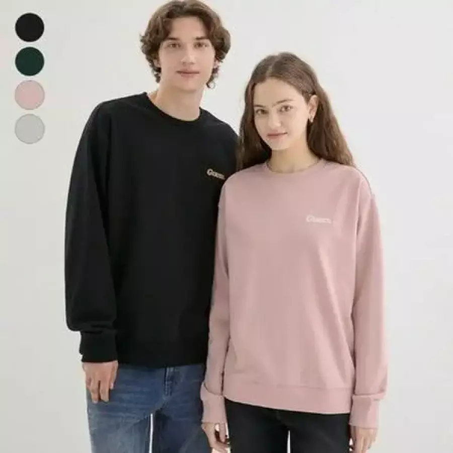 게스 진 남성 맨투맨 와펜 공용 코어 세미오버핏 MP3K9441