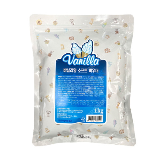 유니온 바닐라향 소프트 아이스크림 분말 1kg (12개)_이미지