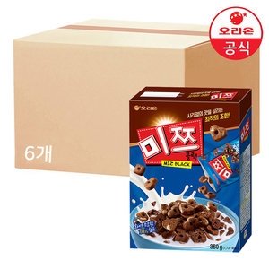 오리온 미쯔 블랙 시리얼팩 360g (6개)