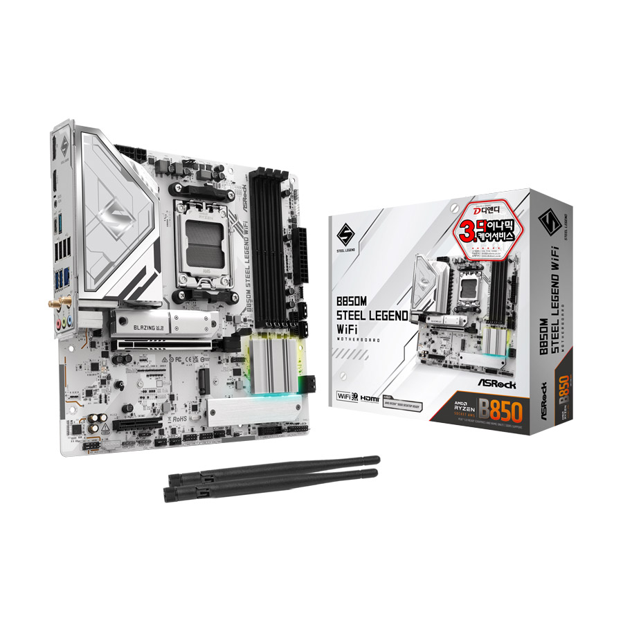 ASRock B850M ��ƿ������ WiFi ��ص���
