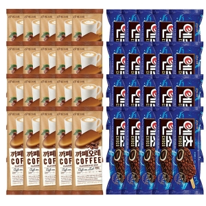 빙그레 까페오레 20개+엔초 20개 아이스크림 바 초등 중등 간식 별미 학원 유치원 야유회 사무실_이미지