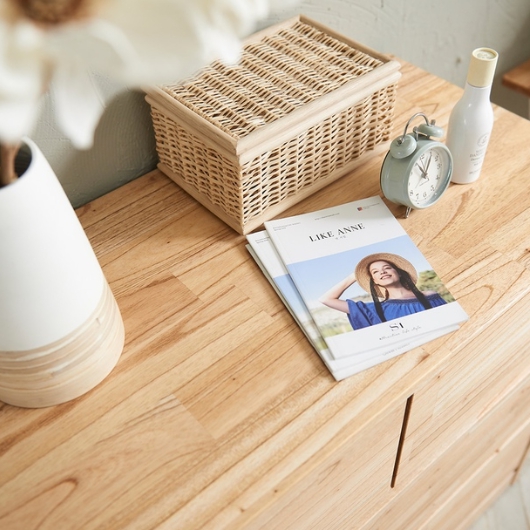 로쏘 리몬드 참죽 원목 3단 서랍장 900_이미지