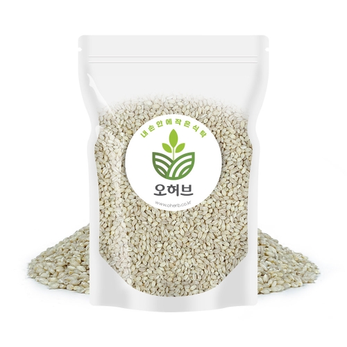 오허브 늘보리쌀 1kg (1개)_이미지