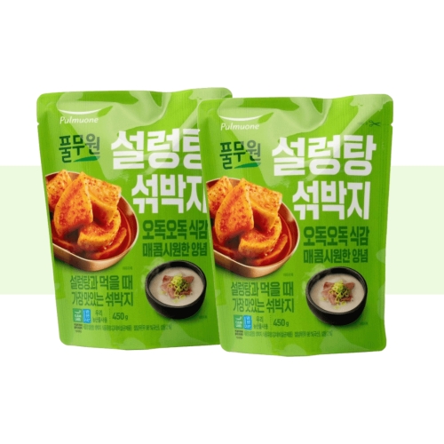 풀무원 설렁탕 섞박지 450g (2개)_이미지