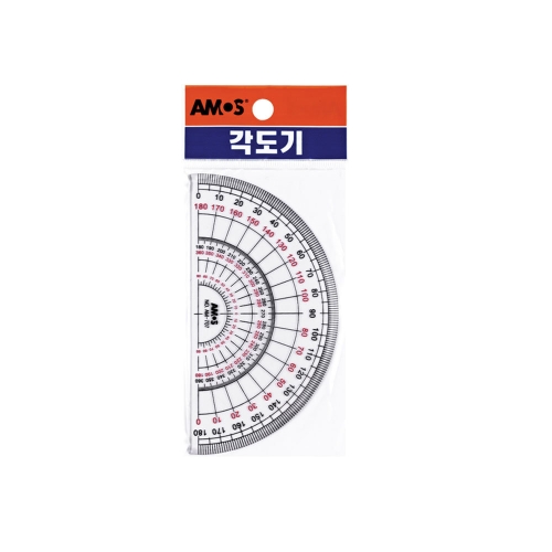 아모스 각도기 AM-707 학교 준비물 수학 학용품 자_이미지
