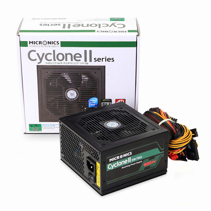 마이크로닉스 Cyclone II 600W +12V Single Rail_이미지
