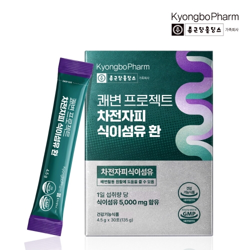 경보제약 쾌변 프로젝트 차전자피 식이섬유환 30포 (1개)_이미지