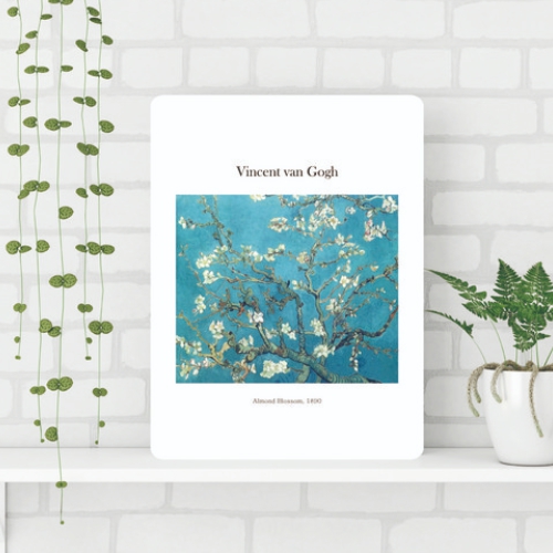 가온 고흐-아몬드꽃 접이식 액자테이블 (80x60cm)