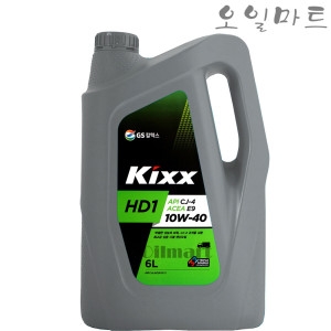 GS칼텍스 오일마트 킥스 KIXX HD1 10W40 6L 유로6 디젤엔진오일