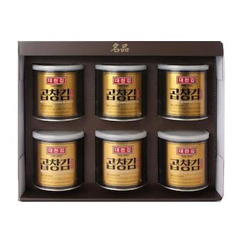 대천김 곱창캔김 <b>선물</b><b>세트</b> 30g 6개