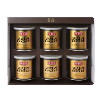 대천김 곱창캔김 <b>선물</b>세트 30g 6개