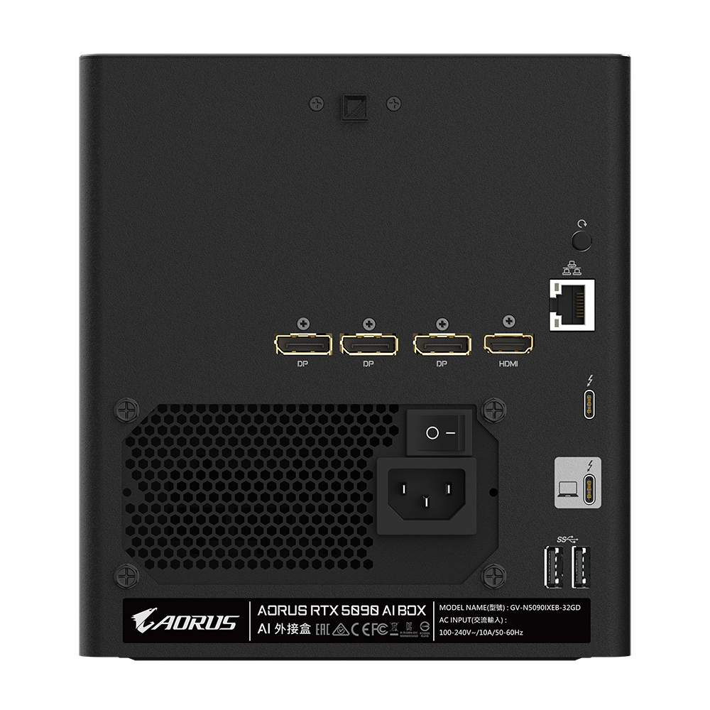 GIGABYTE AORUS 지포스 RTX 5090 AI BOX 피씨디렉트_이미지