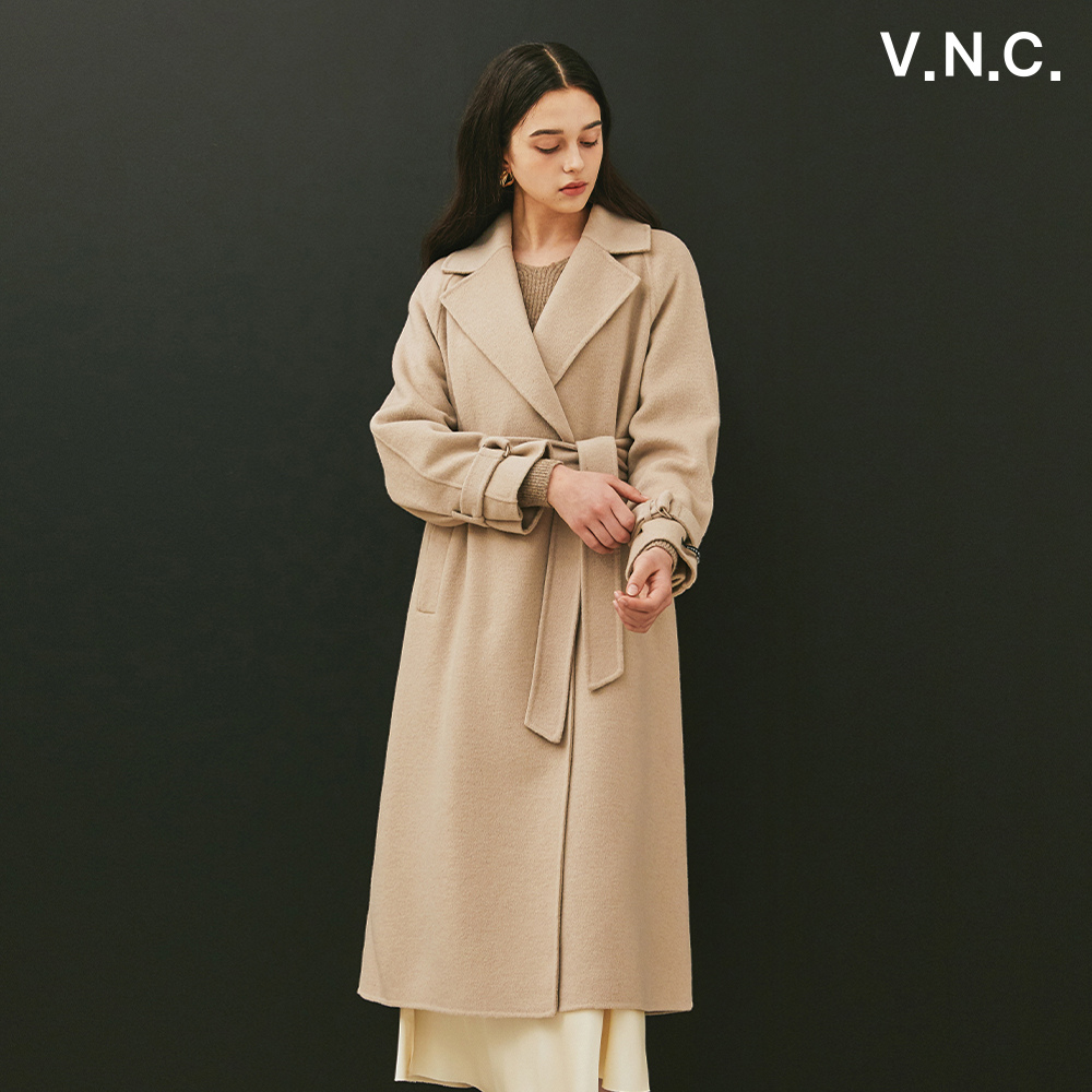 벨티드 레글런슬리브 핸드메이드 롱코트 VZBLCF2
