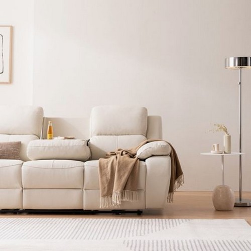 삼익가구 모노드 USB 가죽 리클라이너 3인용_이미지